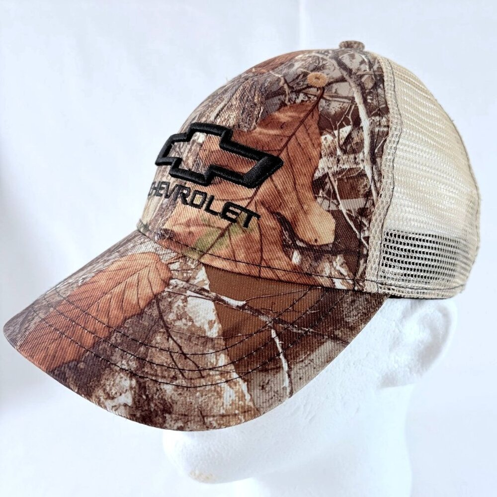 Chevrolet Camo & Mesh Snap Back Trucker Hat Embroidered Logo Baseball Cap‎ Hat
